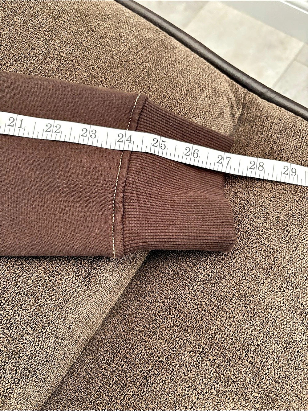 True Religion Applique Multi Zip Hoodie Brown & Red XL - Picture 10 of 12